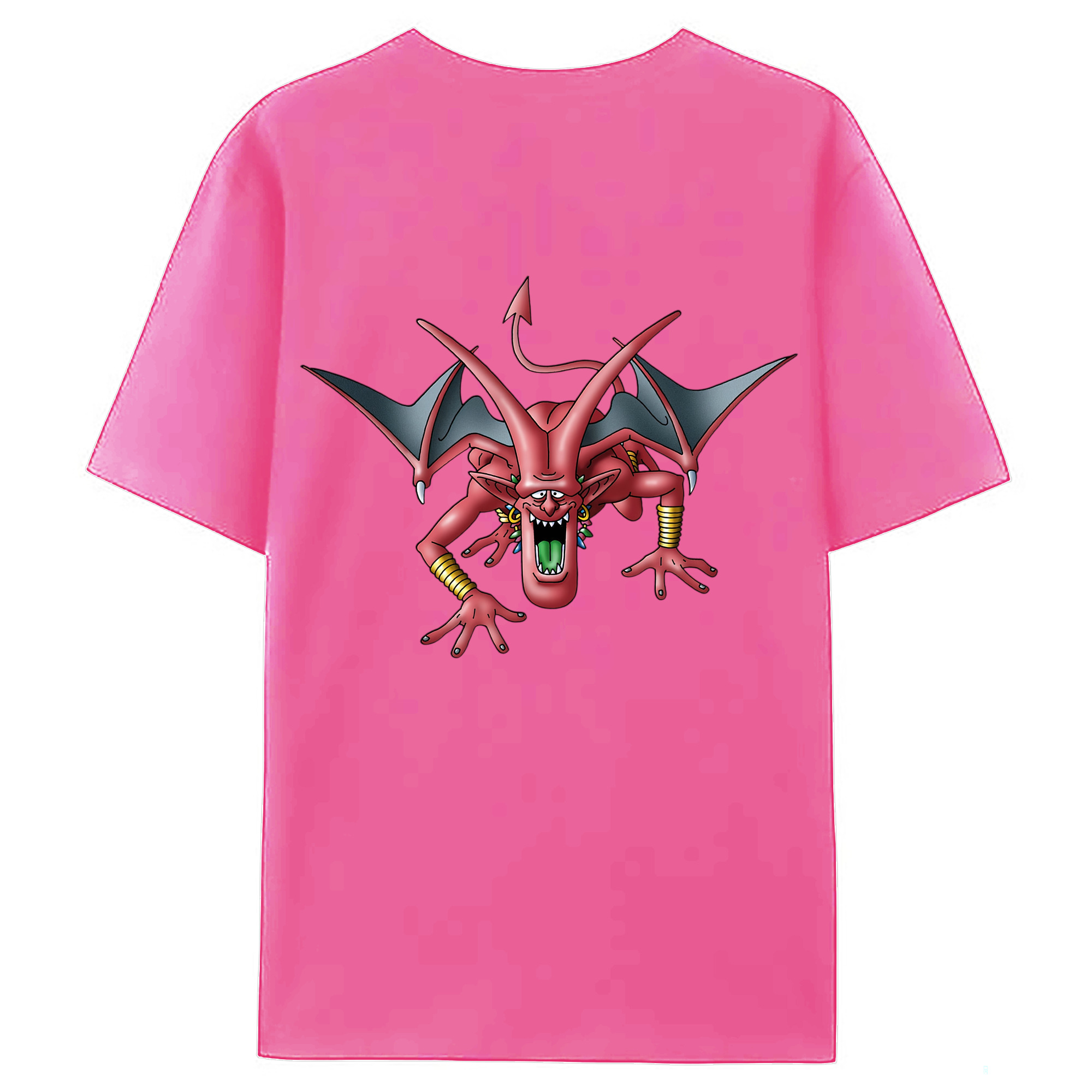 （画像用） ドラゴンクエスト Doragon Kuesuto Dragon Quest レディース半袖Tシャツ(バックプリント)